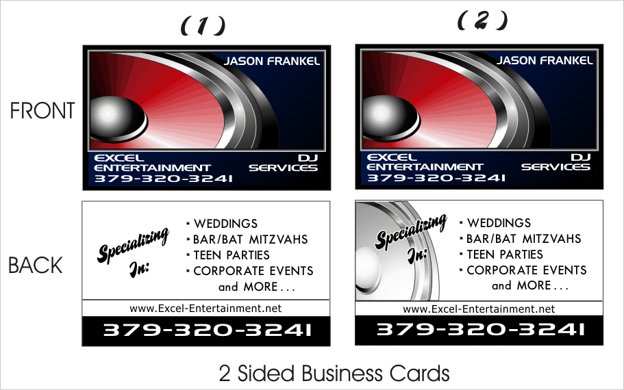 EXCEL BUSINESS CARDS